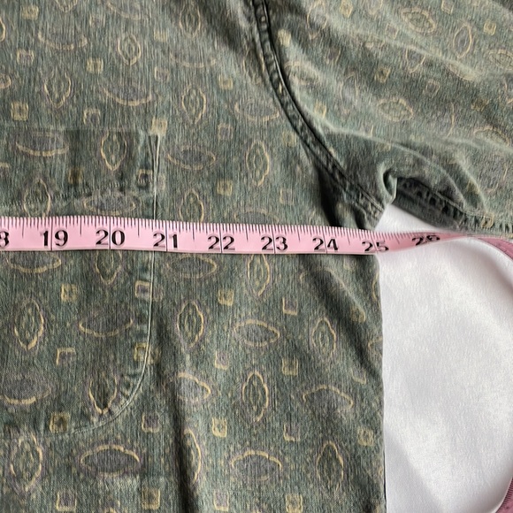 Vintage Woolrich Faded Patterned Print Long Sleeve Cotton Buttondown - Picture 6 of 7